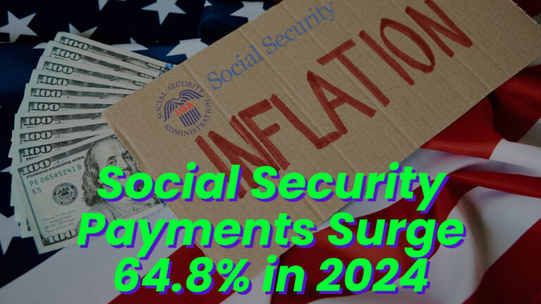 Social Security, SSDI, and SSI payments increase by 64.8% in 2024 due to COLA adjustments, enhancing support for retirees and disabled recipients.