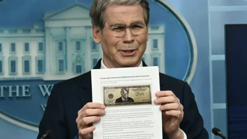Treasury Department preparing a $250 bill featuring President Trump, sparking internal agency turmoil